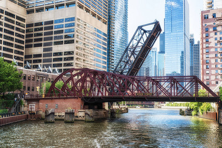 美国伊利诺斯州芝加哥芝加哥芝加哥河沿线的图片