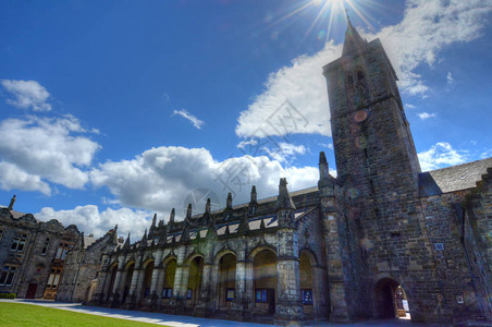 苏格兰圣安德鲁斯圣安德鲁斯大学背景图片