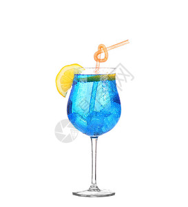 雪碧饮料在白色的玻璃杯中加了苏打水和冰块图片