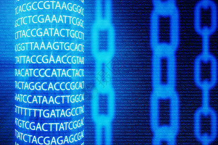 与链概念的抽象背景医疗区块链DNA碱基对区块链腺嘌呤胸腺嘧啶胞嘧啶和鸟嘌呤是DNA中的四个核苷酸ATCG设计图片