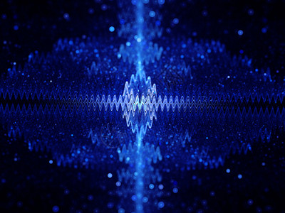 来自空间的信号波形计算机生图片