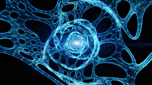 蓝色抽象技术隧道数字粒子流数字网络空间背景等图片