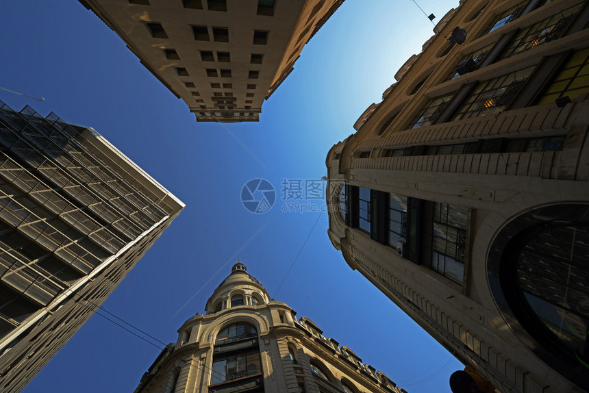 布宜诺斯艾利斯高楼从底部拍摄的图象图片
