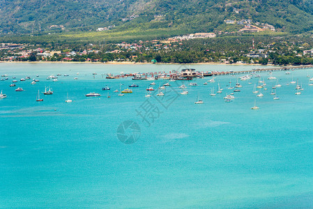 Chalong湾的游船高角渡口码头图片