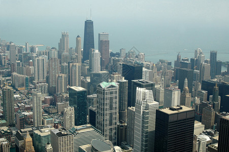 从西尔斯大厦看芝加哥的天际线图片
