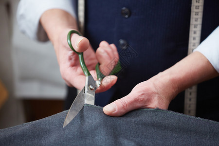裁缝手用剪刀布图片