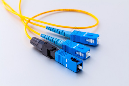 用于快速互联网连接互联网服务提供商设备的光纤连接器符号照片宽带背景图片