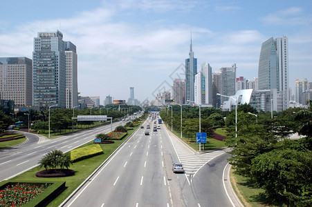 广东省深圳市沈南路主干道图片