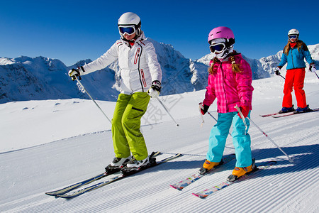 滑雪冬天滑雪课图片