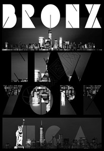 纽约洛杉矶旧金山的海报背景图片