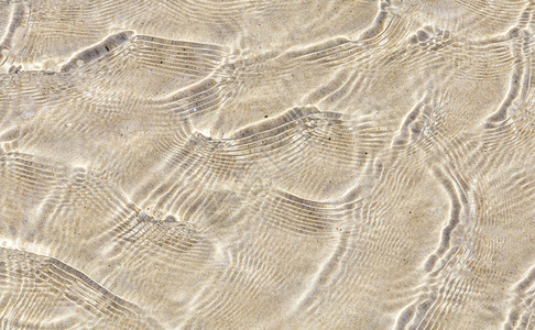 波罗的海沙滩上的水纹海滩高清图片素材