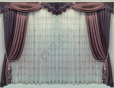 软的窗帘骨盆和古典长袍室背景图片