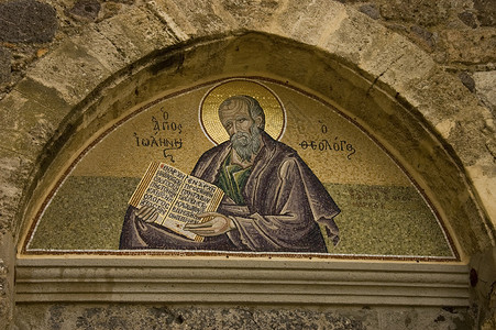 希腊帕特莫斯岛圣约翰神话修道院希腊东正教图片