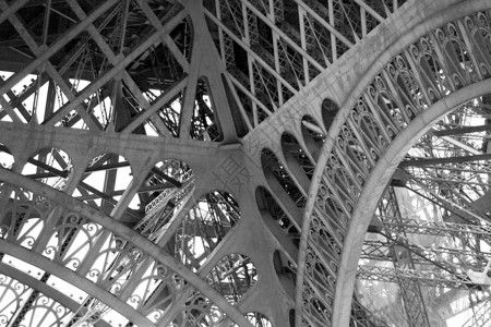 埃菲尔铁塔的金属结构图片