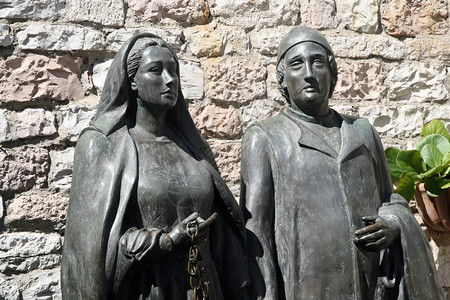 阿西圣方济各教堂的家长雕图片