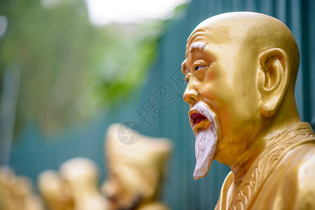 香港沙田万佛寺的雕像图片