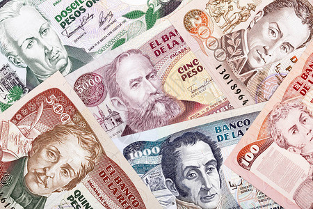 哥伦比亚的钱背景背景图片