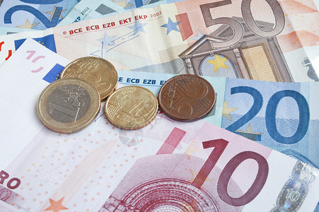 国际货币金融概念欧元钞票和图片