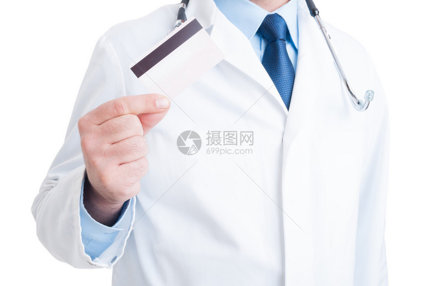 将信用卡和借记卡作为医疗服务的匿名医生或医疗生获得图片