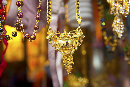 德里的印度珠宝店图片