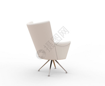 现代白色椅子图片