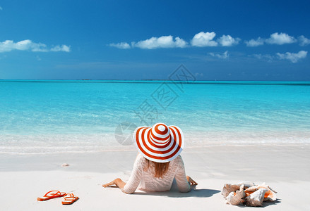 在巴哈马Exuma海滩图片
