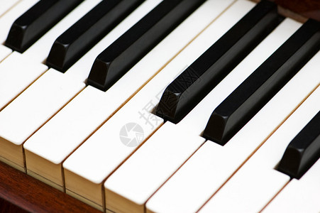 古典钢琴的黑白键背景图片