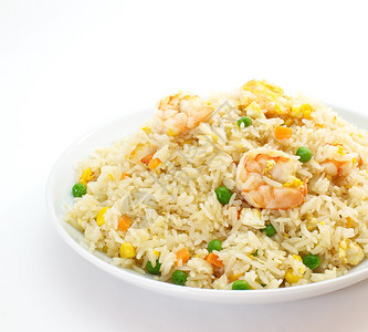 虾炒米饭图片