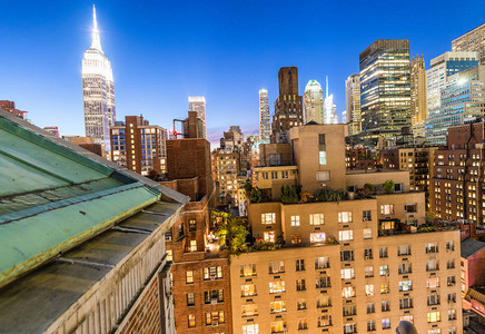 纽约曼哈顿市中心大楼日图片