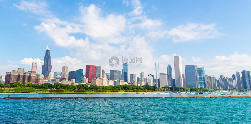 芝加哥城市景观图片
