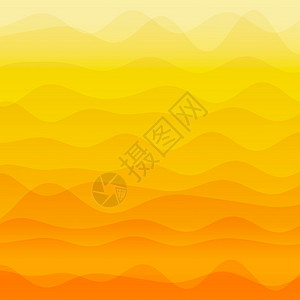 抽象的橙色渐变波背景背景图片
