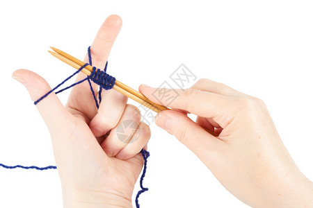 一对女人的手编织背景图片