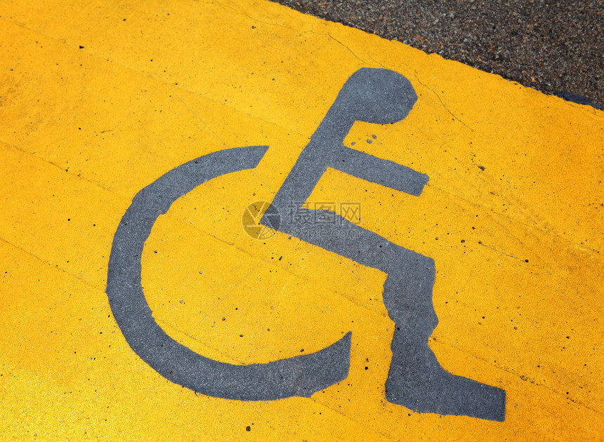 残疾人标志牌图片