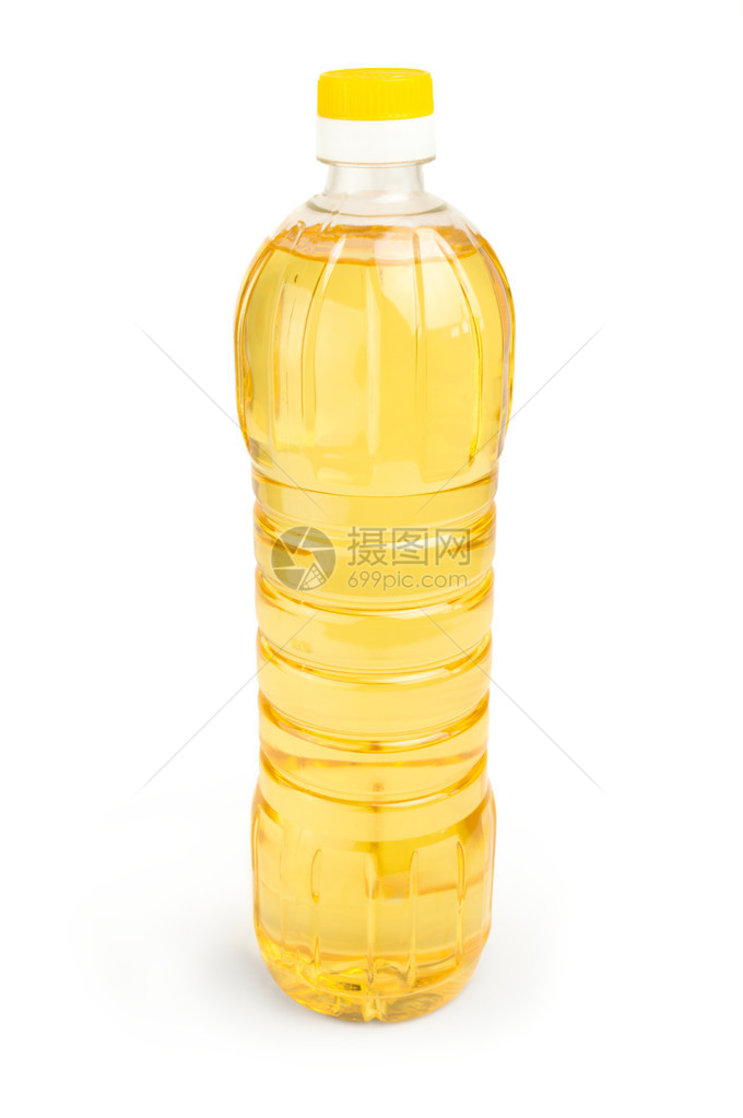 塑料瓶装植物油或葵花油图片