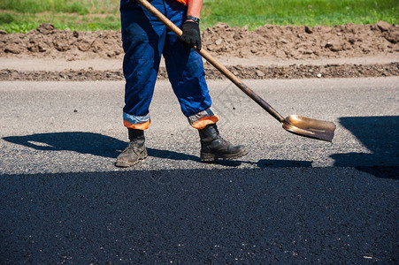 道路建设工业和团队图片