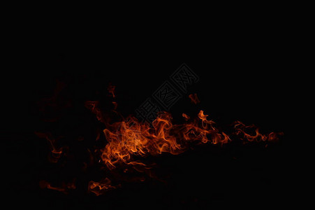 放大夜间的小木火背景图片