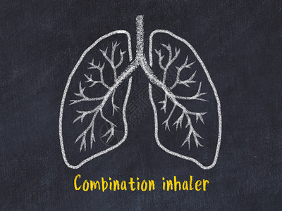 学习医学概念肺部切片与刻录混合吸入图片