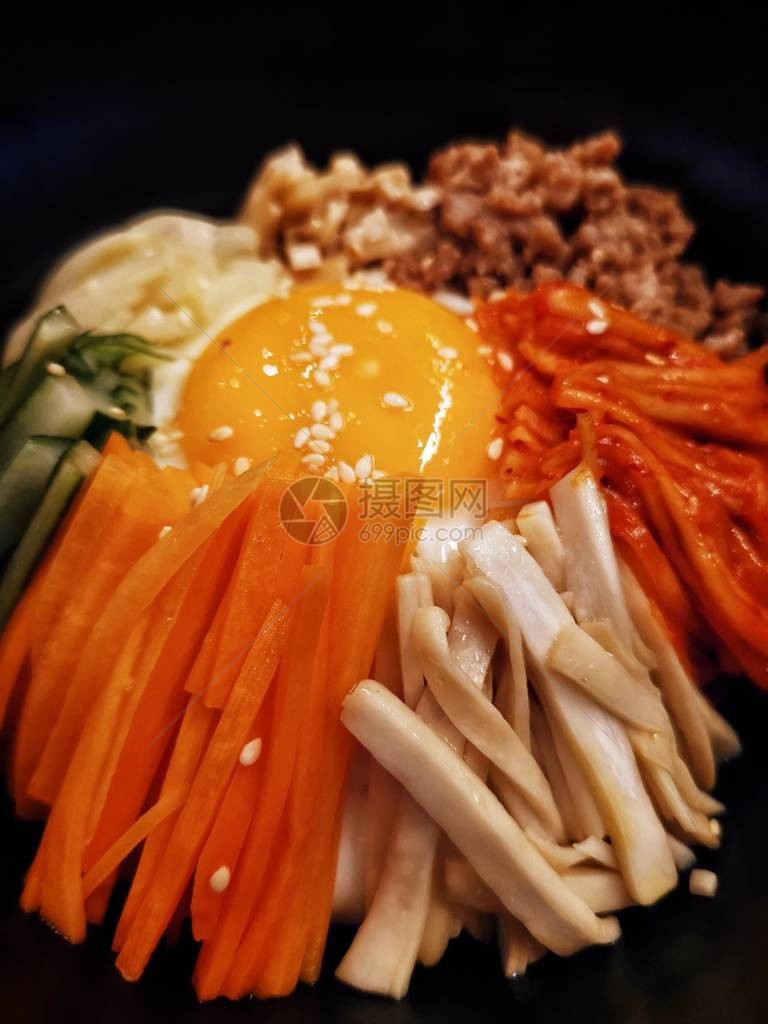 Bibimbip稻米与图片