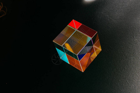 光学玻璃立方体光色散光谱物理光学射线折射图片