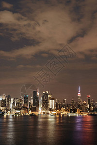 曼哈顿中城摩天大楼和纽图片