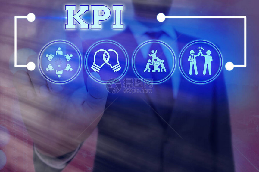 手写文本Kpi概念照片展示了公司如何有效地实现关键业务目标信息数字技术网络连接信息图片