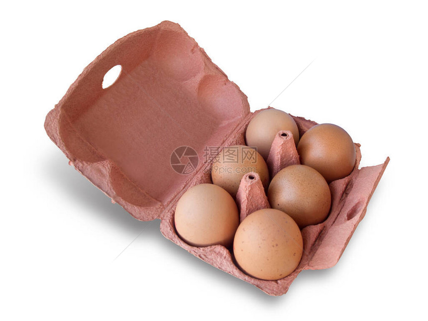 6个鸡蛋在开箱中图片
