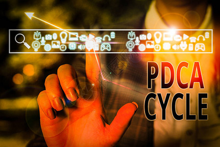 显示Pdca循环的概念手写概念意义用于控制和持续改图片