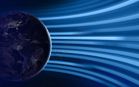 世界技术网络全息图ai和互联网世界社交网络NASA提供的这图片