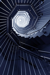 螺旋楼梯现代建筑抽象背景图片