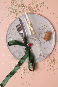 圣诞餐桌布置和装饰图片