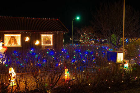 冰岛圣诞节的装饰图片