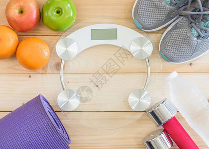 健康运动生活方式清洁食品饮食与健身房有氧运动锻图片