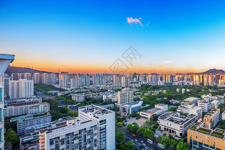 现代城市深圳城市景观背景图片