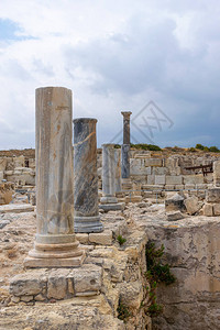 古希腊城市的废墟帕图片